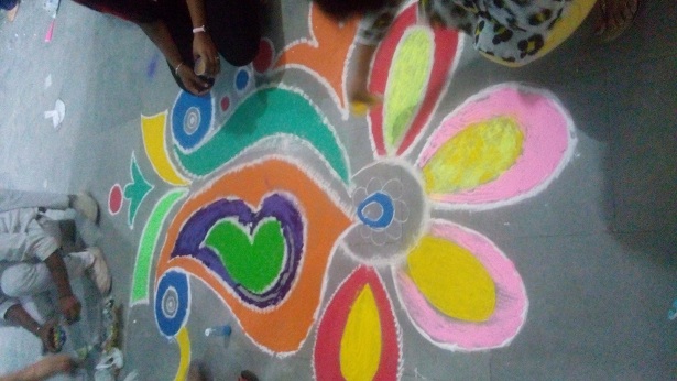 RANGOLI MAKING
